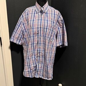 Ariat Men's Pro Series Short Sleeve Plaid Western Button Down Shirt